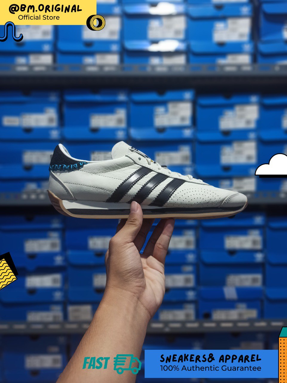 Adidas Country OG Ivory Core Black Gum ID1142