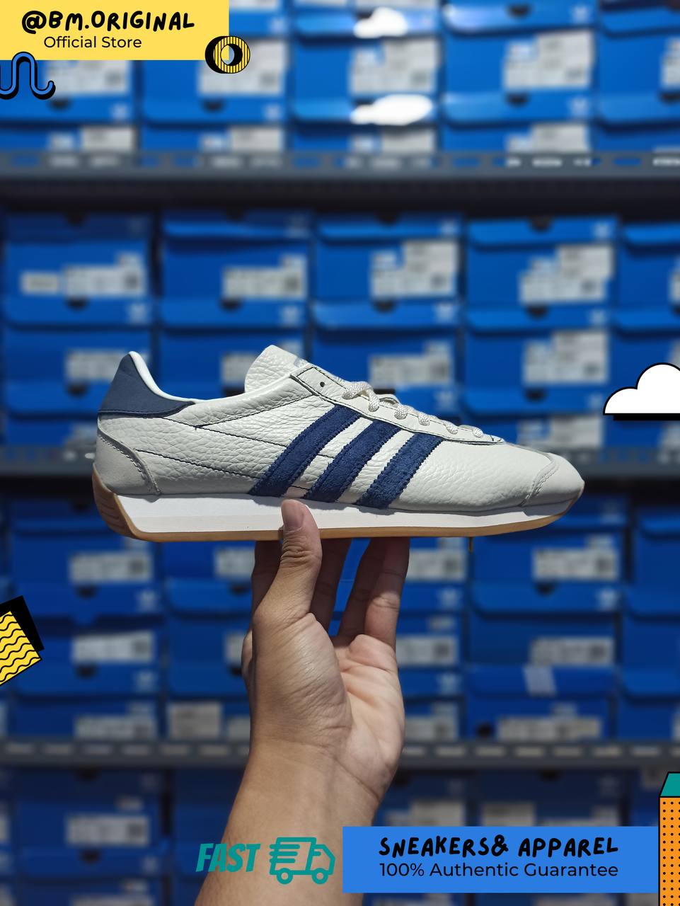 Adidas Country OG Night Indigo Off White Silver Metallic IE3940