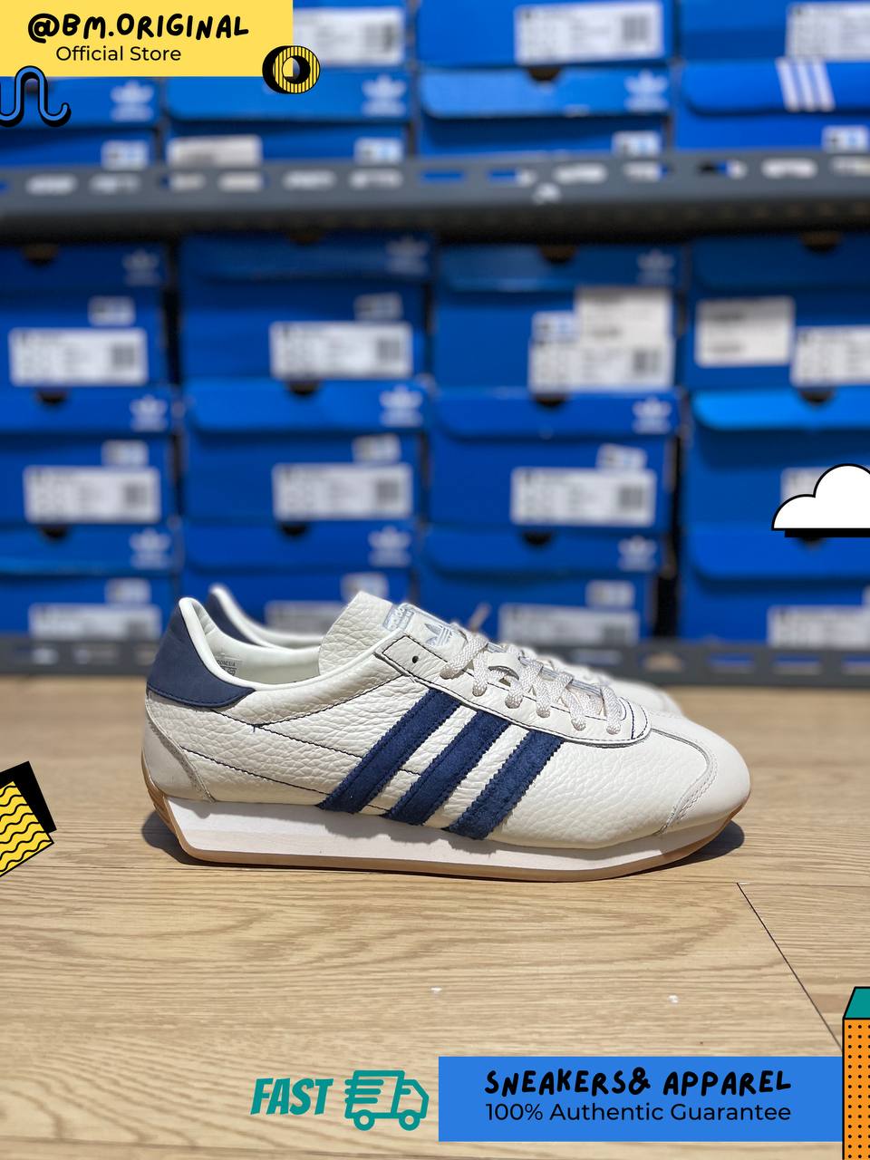 Adidas Country OG Night Indigo Off White Silver Metallic IE3940