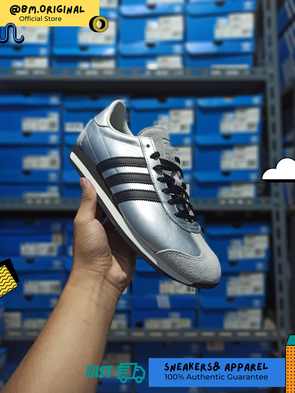 Adidas Country OG Off White Core Black Off White JH6337