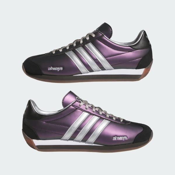 Adidas Country x Always Purple Silver Metallic Core Black JH9100