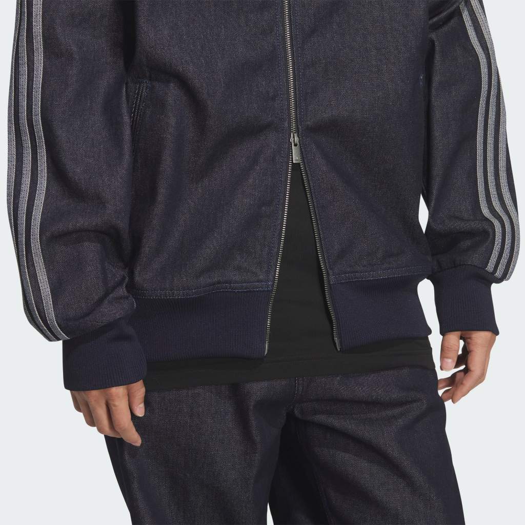 Adidas Denim Firebird Track Top Indigo Denim KS2229