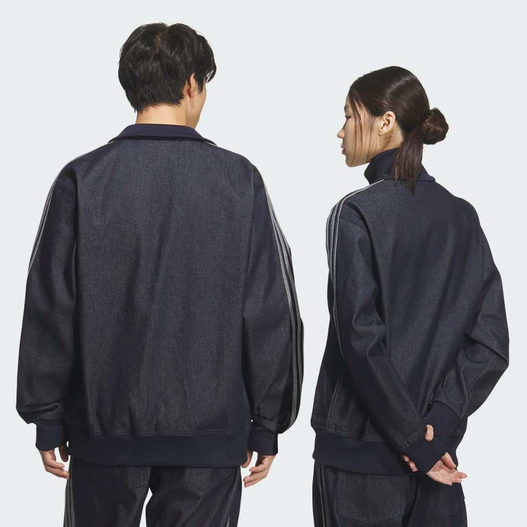 Adidas Denim Firebird Track Top Indigo Denim KS2229