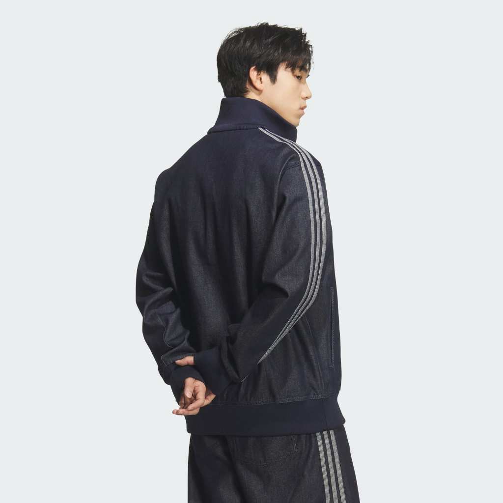 Adidas Denim Firebird Track Top Indigo Denim KS2229
