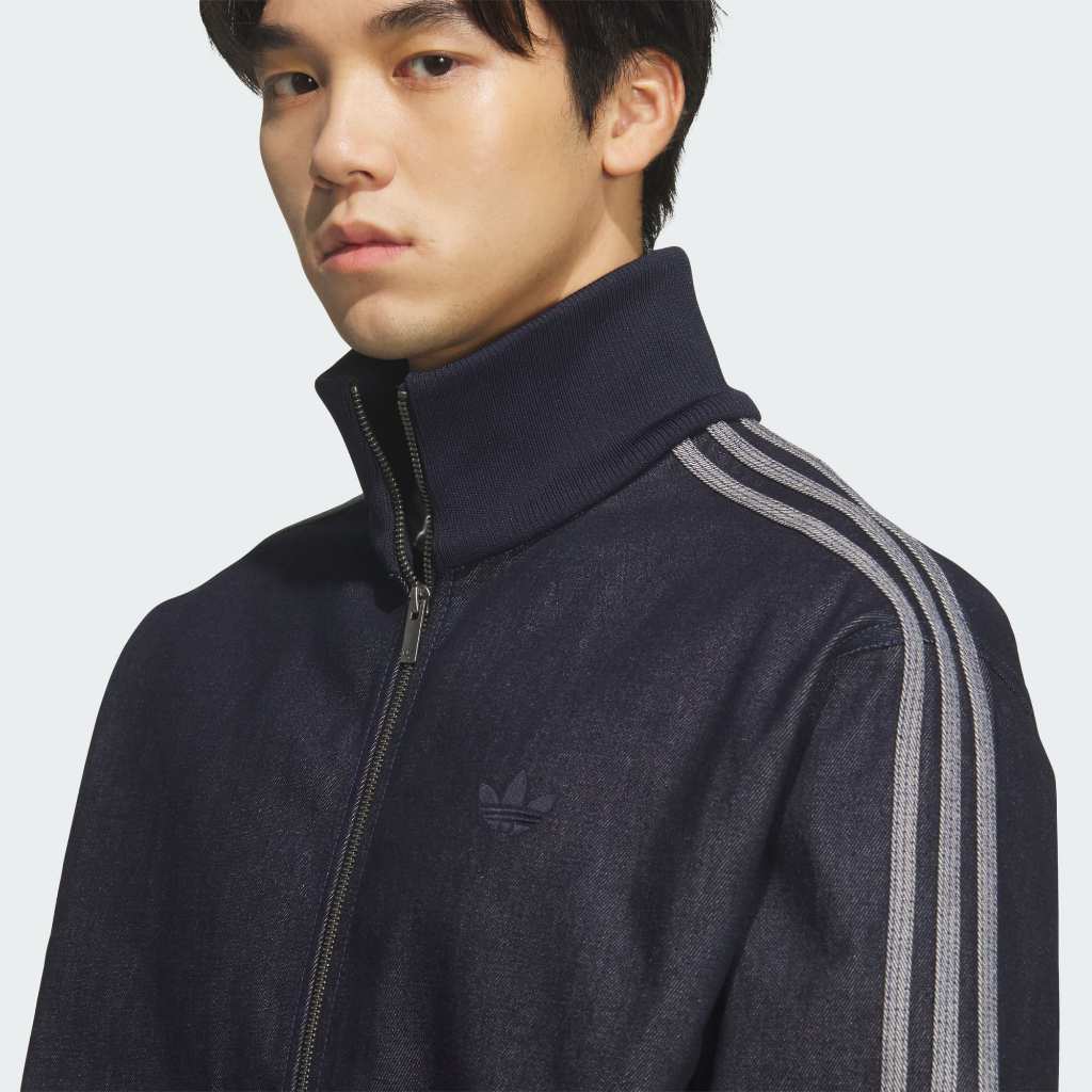 Adidas Denim Firebird Track Top Indigo Denim KS2229