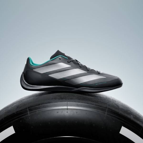Adidas Feroza Base Tim F1 Mercedes AMG Petronas Core Black Silver Metallic Semi Mint Rush KJ6177