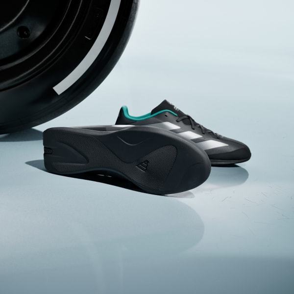 Adidas Feroza Base Tim F1 Mercedes AMG Petronas Core Black Silver Metallic Semi Mint Rush KJ6177