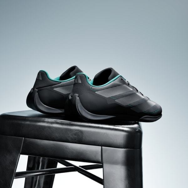 Adidas Feroza Base Tim F1 Mercedes AMG Petronas Core Black Silver Metallic Semi Mint Rush KJ6177