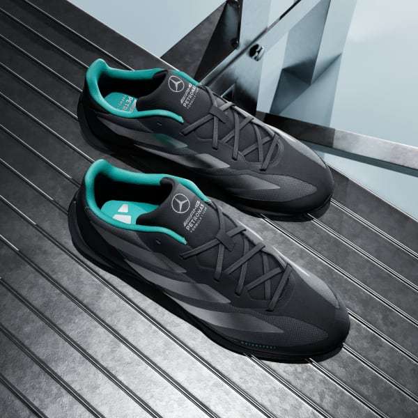 Adidas Feroza Base Tim F1 Mercedes AMG Petronas Core Black Silver Metallic Semi Mint Rush KJ6177
