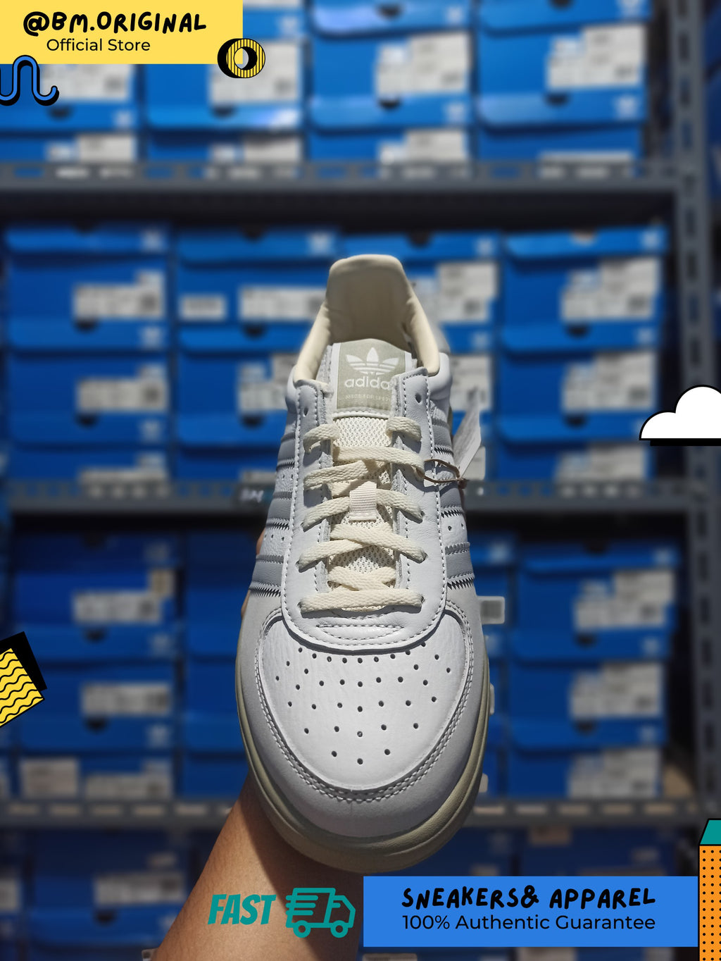 Adidas GS II SPZL Crystal White Stone Grey One Grand Slam II JR1554