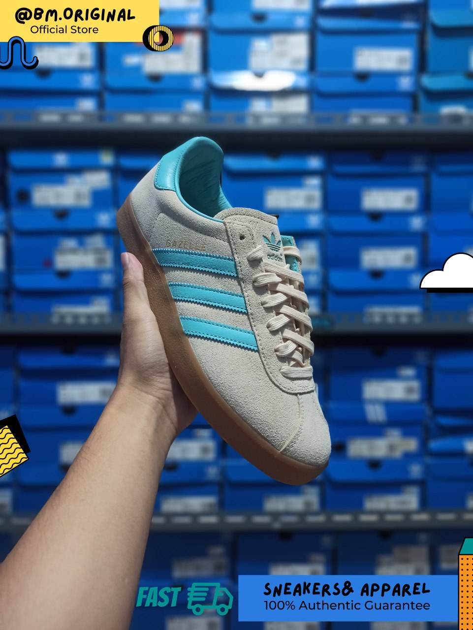 Adidas Gazelle 85 Crystal Sand Easy Mint Gum IE3434
