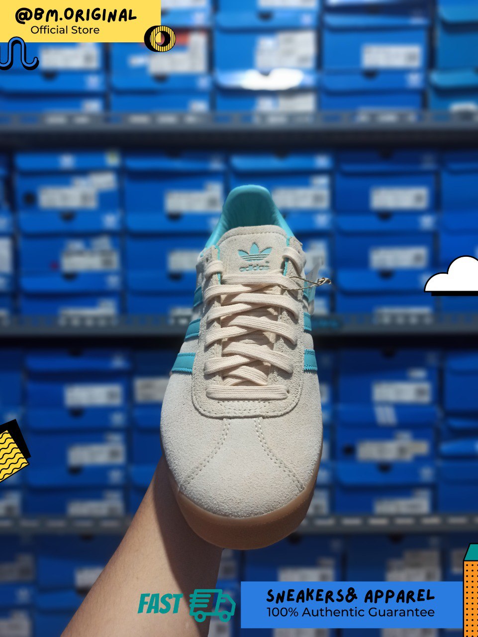 Adidas Gazelle 85 Crystal Sand Easy Mint Gum IE3434