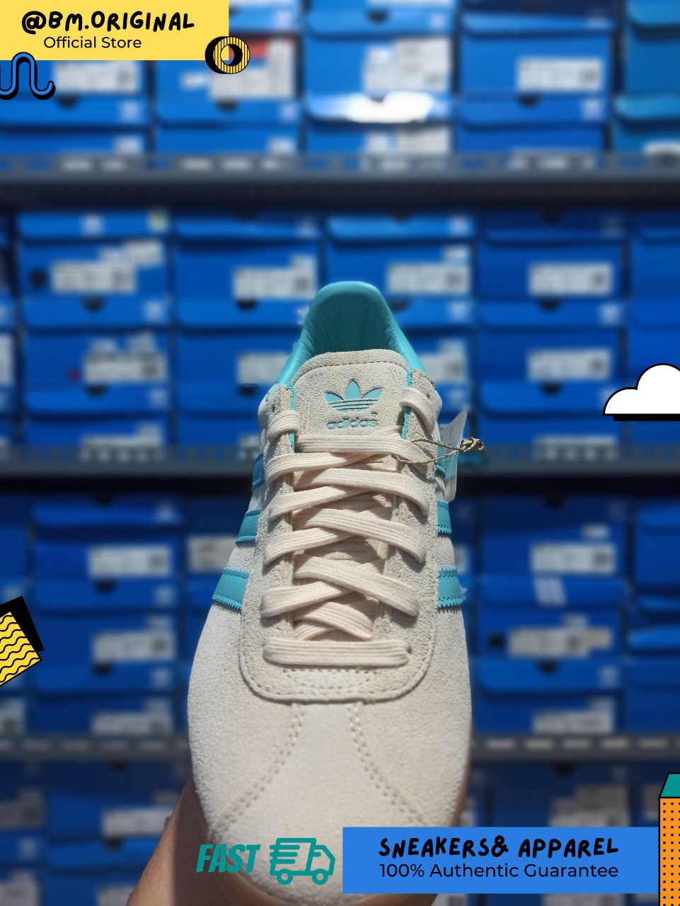 Adidas Gazelle 85 Crystal Sand Easy Mint Gum IE3434