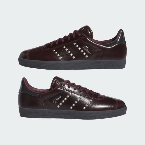 Adidas Gazelle ADV x Dime Maroon Silver Metallic Core Black IG2046
