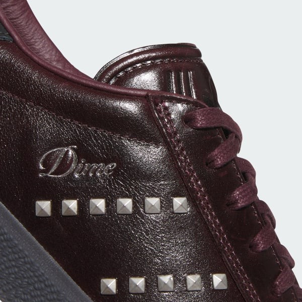 Adidas Gazelle ADV x Dime Maroon Silver Metallic Core Black IG2046