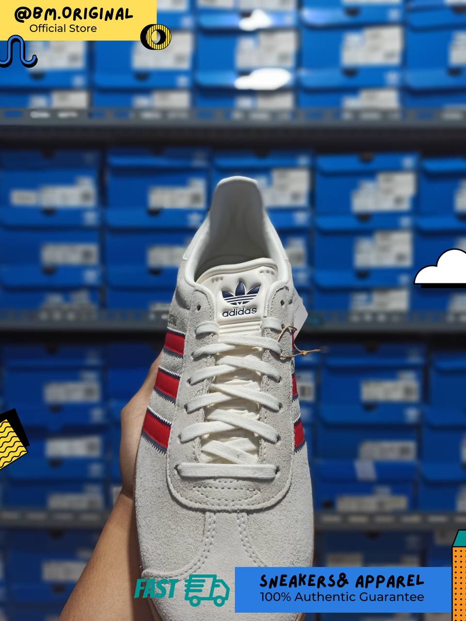 Adidas Gazelle ARSENAL Off White Better Scarlet Night Sky JS3042