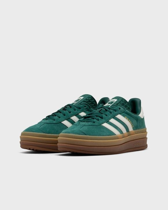 Adidas Gazelle Bold Collegiate Green Off White Gold Metallic JI0325