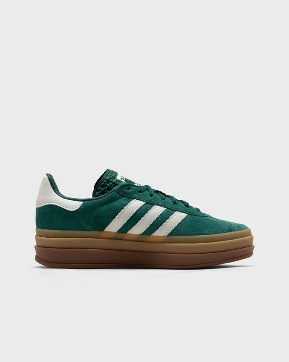 Adidas Gazelle Bold Collegiate Green Off White Gold Metallic JI0325
