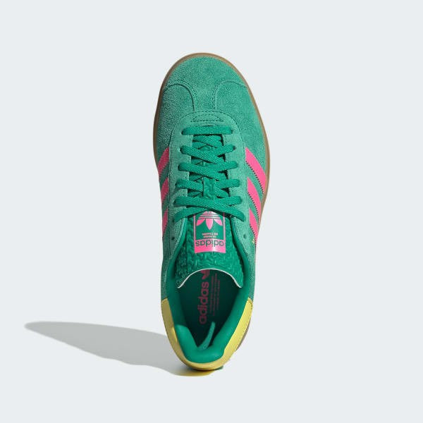 Adidas Gazelle Bold Court Green Lucid Pink Pure Sulfur JH9668