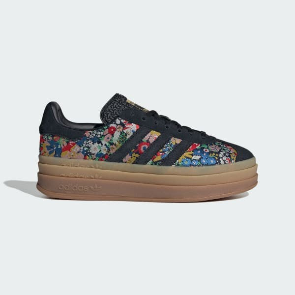 Adidas Gazelle Bold x Liberty London Core Black Supplier Colour Gold Metallic JI2572