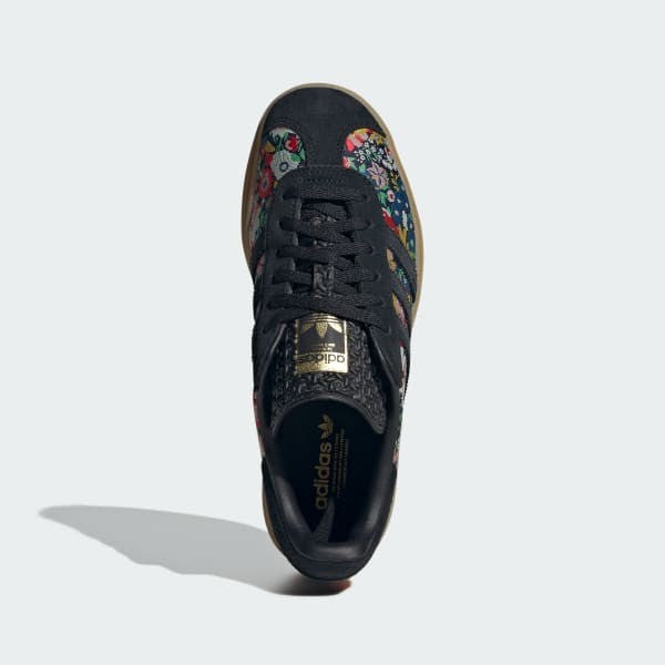 Adidas Gazelle Bold x Liberty London Core Black Supplier Colour Gold Metallic JI2572