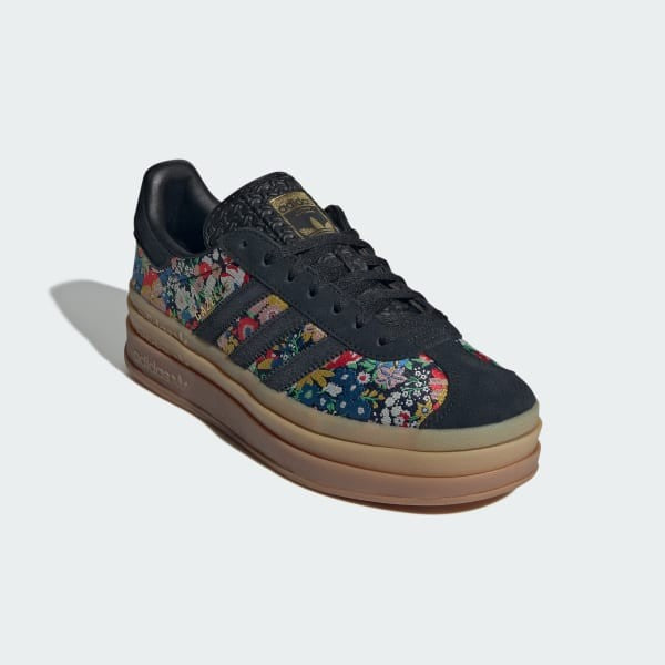Adidas Gazelle Bold x Liberty London Core Black Supplier Colour Gold Metallic JI2572