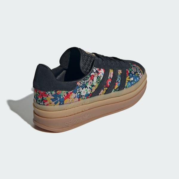 Adidas Gazelle Bold x Liberty London Core Black Supplier Colour Gold Metallic JI2572