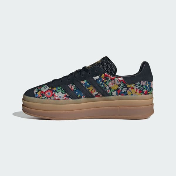 Adidas Gazelle Bold x Liberty London Core Black Supplier Colour Gold Metallic JI2572