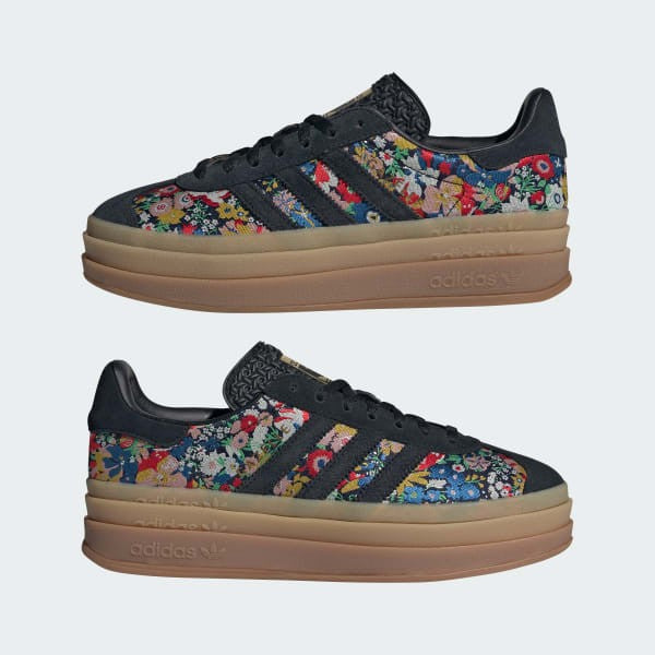 Adidas Gazelle Bold x Liberty London Core Black Supplier Colour Gold Metallic JI2572