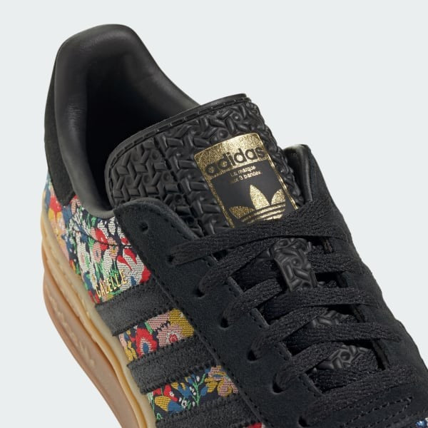 Adidas Gazelle Bold x Liberty London Core Black Supplier Colour Gold Metallic JI2572