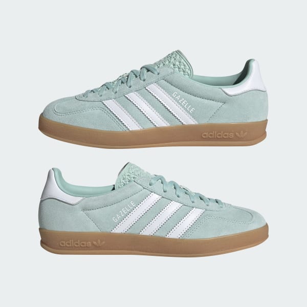 Adidas Gazelle Indoor Ash Green Cloud White Gum JS1396