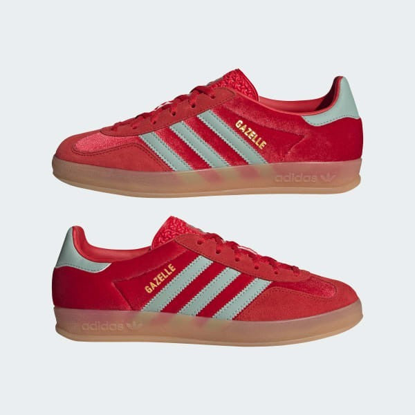 Adidas Gazelle Indoor Better Scarlet Hazy Green Gum IG6786