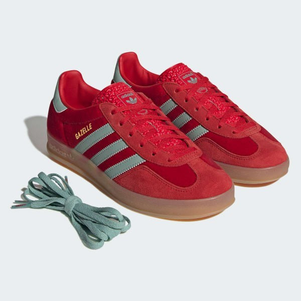 Adidas Gazelle Indoor Better Scarlet Hazy Green Gum IG6786