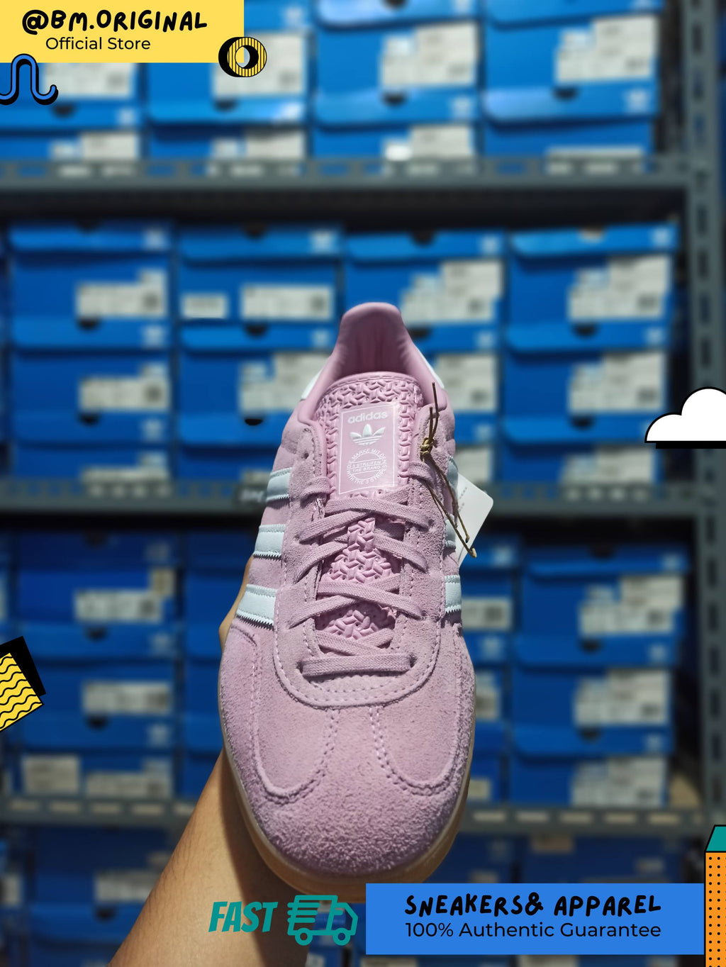 Adidas Gazelle Indoor Bliss Lilac Cloud White Gum JS1395