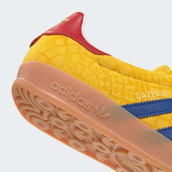 Adidas Gazelle Indoor Bold Gold Power Blue Team Collegiate Red IH9648