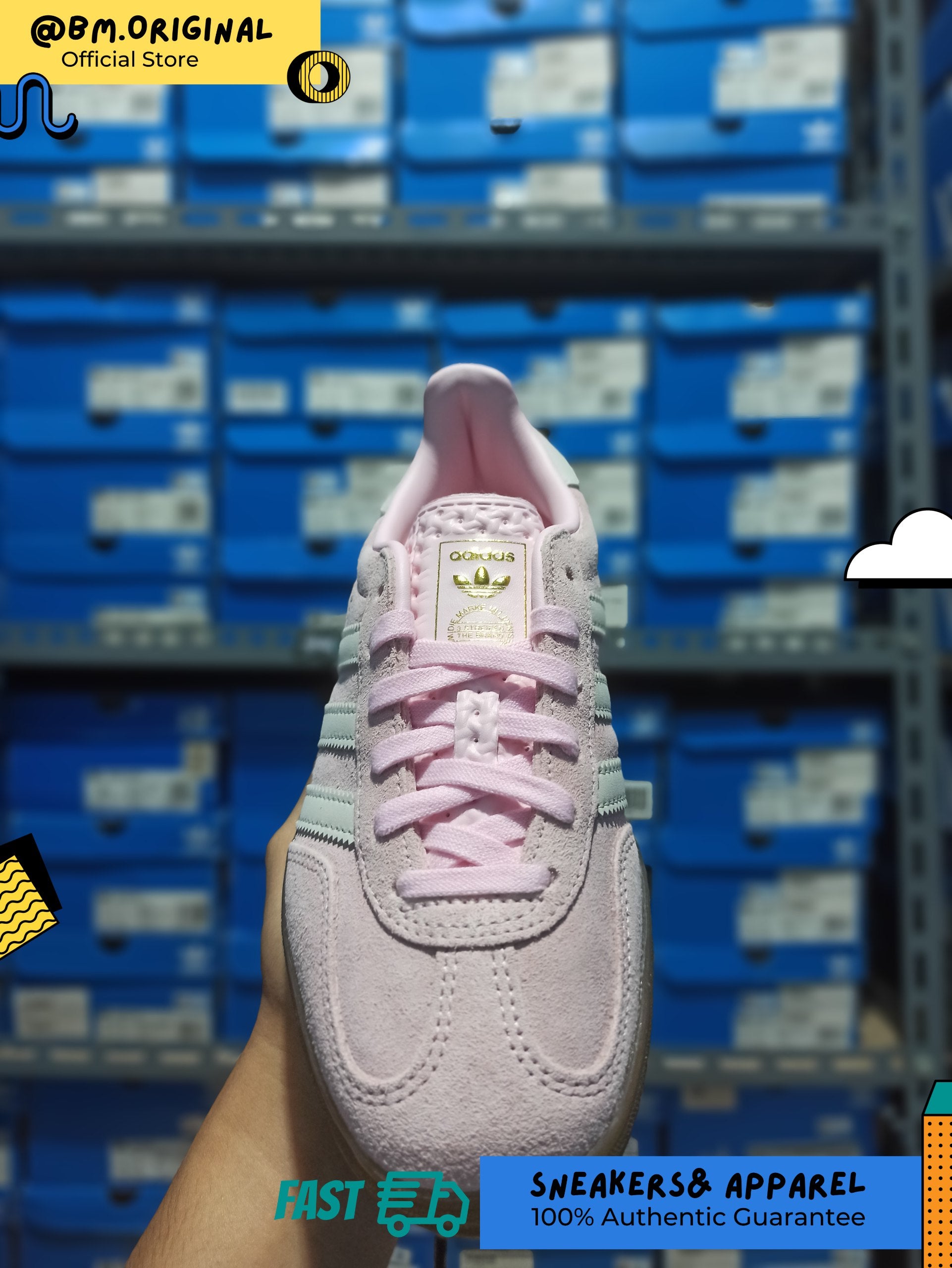 Adidas Gazelle Indoor Clear Pink Off White Gum JI2716