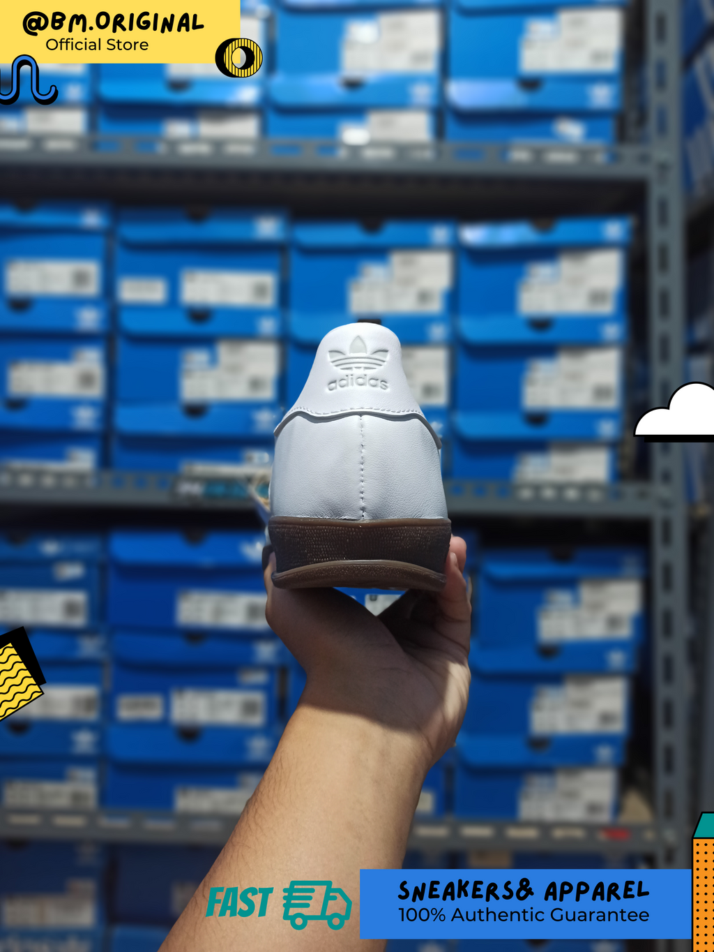 Adidas Gazelle Indoor Cloud White Grey One JQ8380