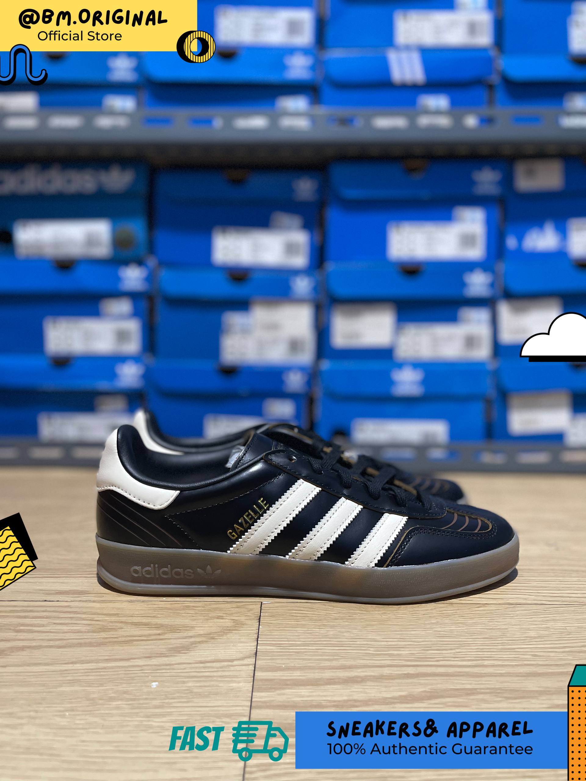 Adidas Gazelle Indoor Core Black Crew White Gum IH9679