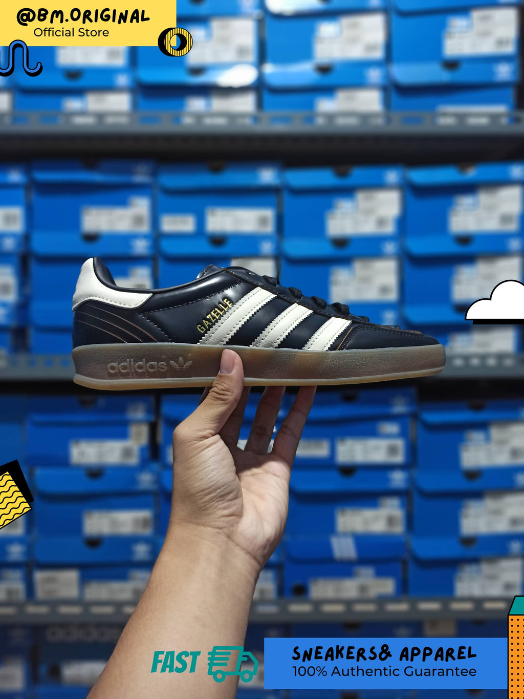 Adidas Gazelle Indoor Core Black Crew White Gum IH9679