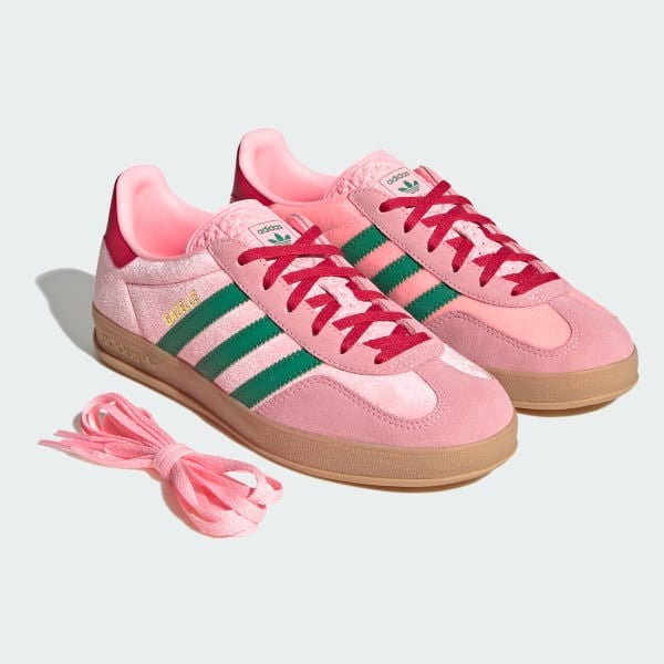 Adidas Gazelle Indoor Court Green Glow Pink Gum JI2713