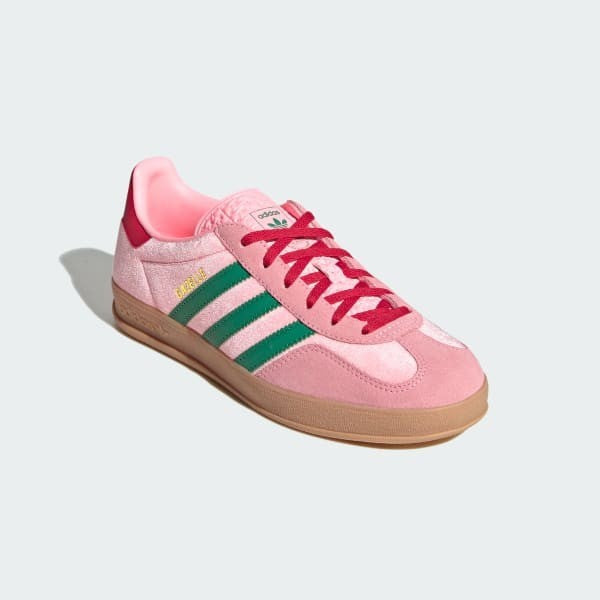 Adidas Gazelle Indoor Court Green Glow Pink Gum JI2713