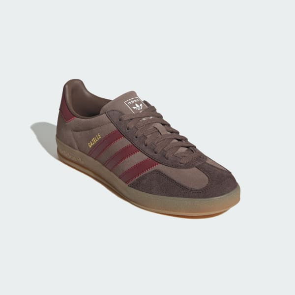 Adidas Gazelle Indoor Earth Strata Shadow Red Dark Brown JQ8398