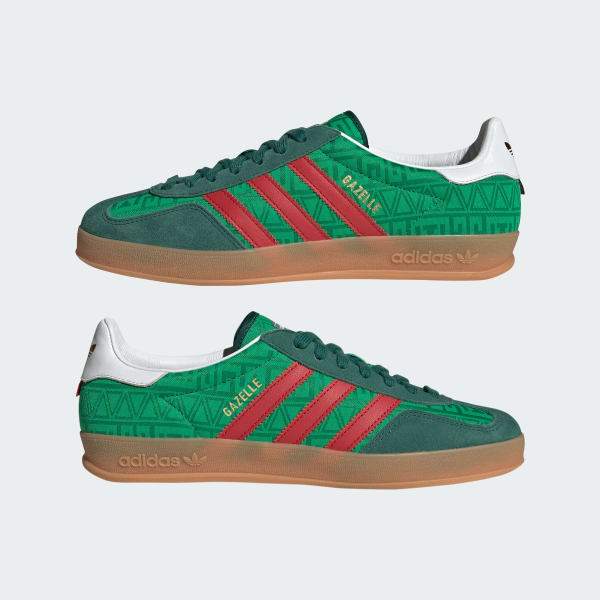Adidas Gazelle Indoor Green Better Scarlet Collegiate Green IH9647