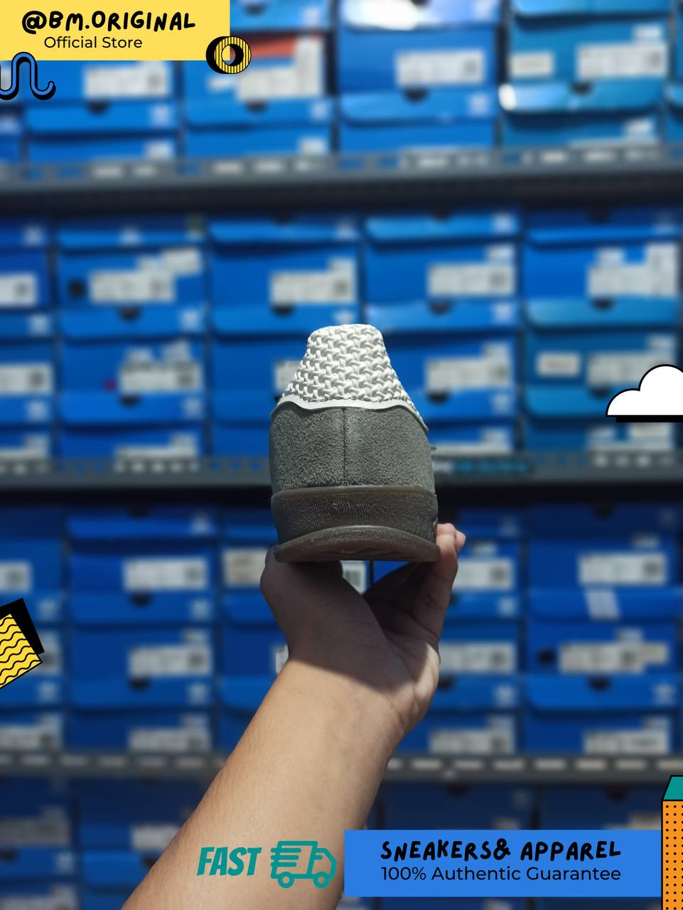 Adidas Gazelle Indoor Grey Wolf Cloud White Gum IF1807