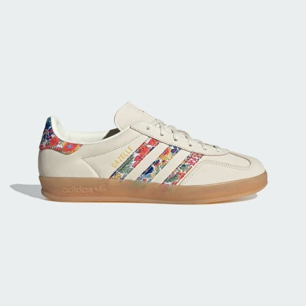 Adidas Gazelle Indoor Liberty London Off White Gold Metallic Gum JH7370