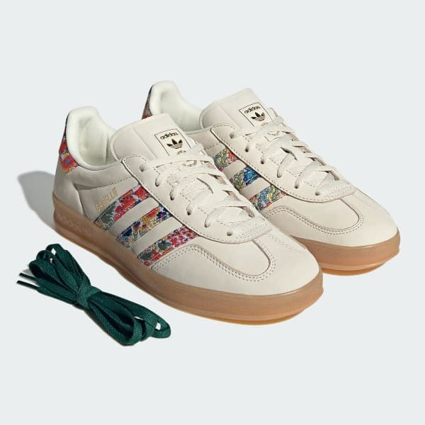 Adidas Gazelle Indoor Liberty London Off White Gold Metallic Gum JH7370