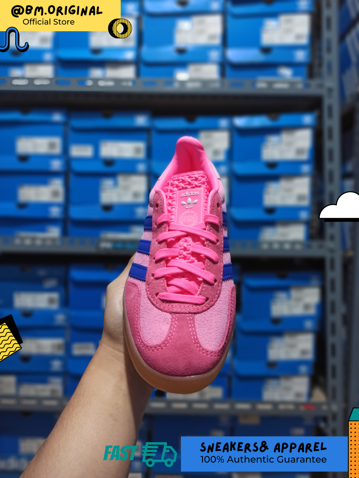 Adidas Gazelle Indoor Lucid Pink Clear Pink Gum JQ0194