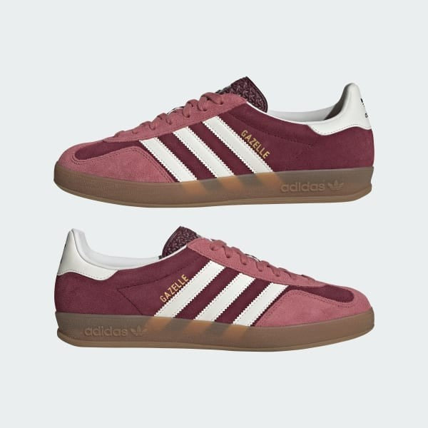 Adidas Gazelle Indoor Maroon Cloud White Preloved Crimson IF9647