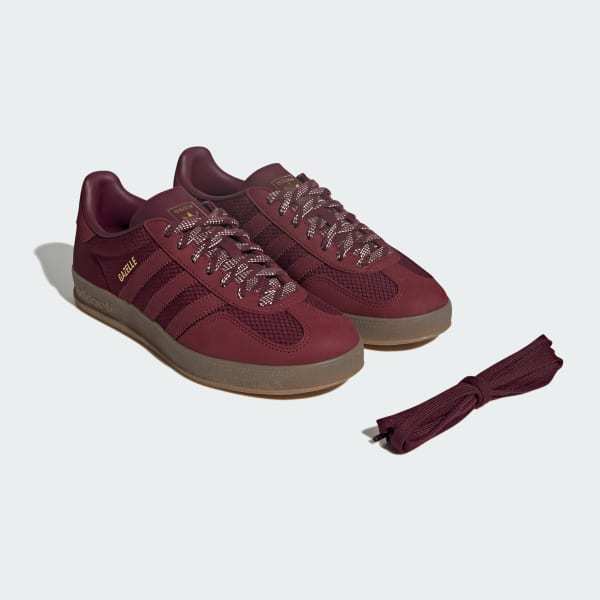 Adidas Gazelle Indoor Maroon Shadow Red Off White JQ8395