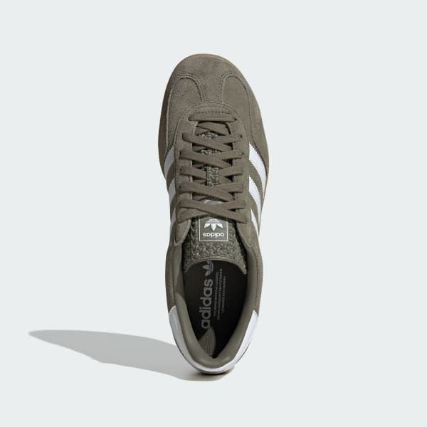 Adidas Gazelle Indoor Olive Strata Cloud White Gold Metallic JQ0174